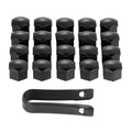 20Pcs/lot 17mm Wheel Lug Bolt Center Nut Covers Caps 321601173A for Audi A4 Q5 Golf Skoda SEAT with 17mm Hexagon Bolt