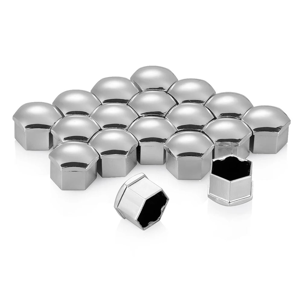 20Pcs/lot 17mm Wheel Lug Bolt Center Nut Covers Caps 321601173A for Audi A4 Q5 Golf Skoda SEAT with 17mm Hexagon Bolt