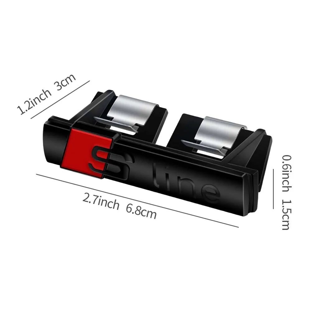 Auto Accessories Car SLINE Logo Front Grille Badge Body Trunk Decoration Sticker For Audi A1 A3 8P A4 B5 B6 B7 B8 A5 A6 C5 C6