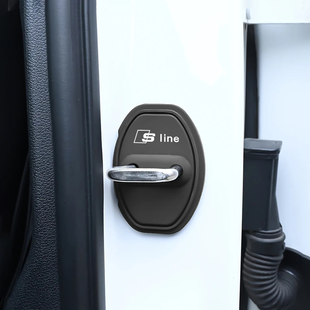 2/4Pcs Car Door Lock Anti-collision Silicone Cover for Audi Sline A1 A2 A3 A4 A4L A5 A6 A7 A8 A8L TT Q1 Q2 Q3 Q4 Q5 Q6 Q7 Q8 B2