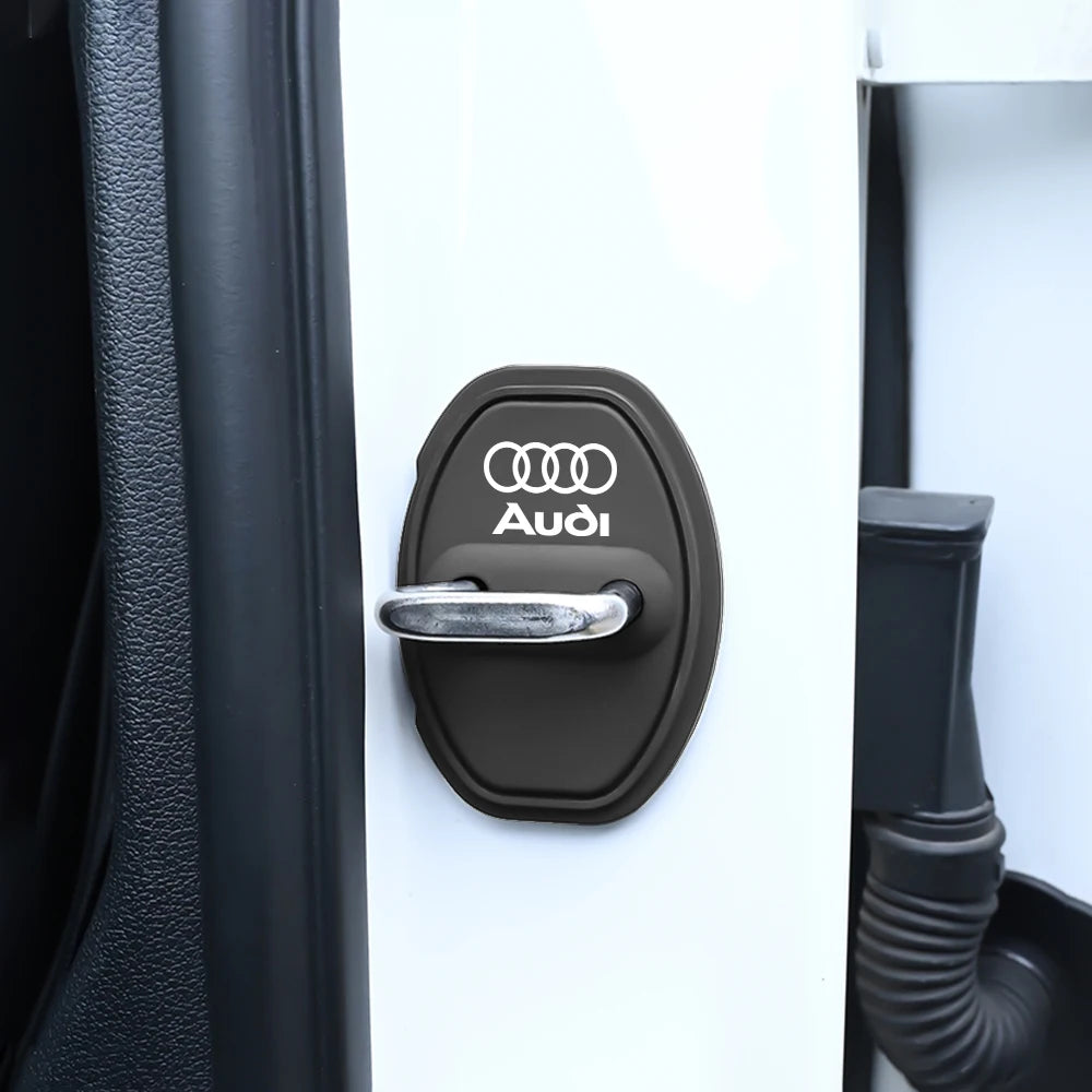 2/4Pcs Car Door Lock Anti-collision Silicone Cover for Audi Sline A1 A2 A3 A4 A4L A5 A6 A7 A8 A8L TT Q1 Q2 Q3 Q4 Q5 Q6 Q7 Q8 B2