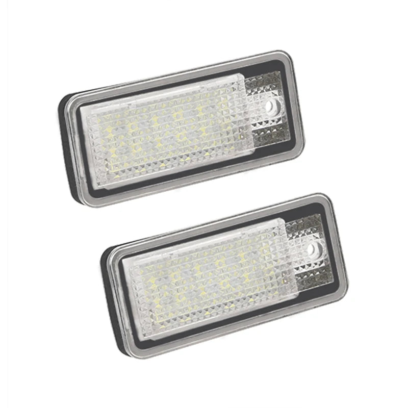 2pcs LED Number Plate Light For Audi A3 A4 S4 RS4 B6 B7 A6 RS6 S6 C6 S5 Q7 A8 S8 Avant Canbus Error Free License Plate Lamp