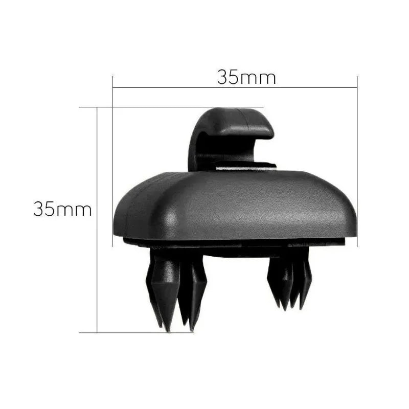 2Pcs Car Sun Visor Clip Gray Interior Hanger Hook Clip Bracket for Audi A1 A3 S3 A4 S4 Allroad A5 S5 Q3 Q5 8U0857562A Grey