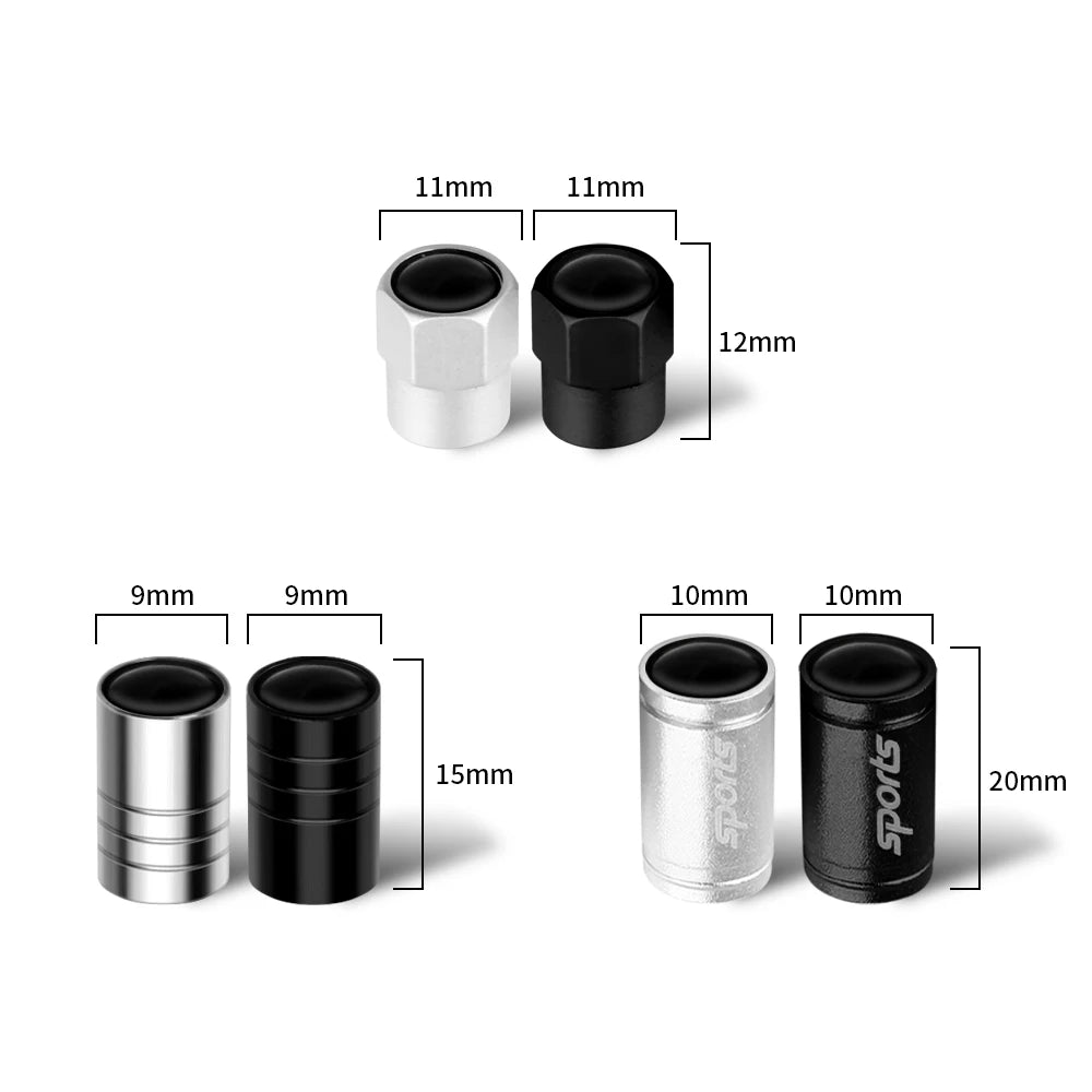 Car Wheel Tire Valve Caps Auto Logo Badge Tyre Rim Stem Covers For Audi Sline RS S TT A1 A2 A3 A4 A5 A6 A7 A8 8P B6 B7 B8 C5 C6