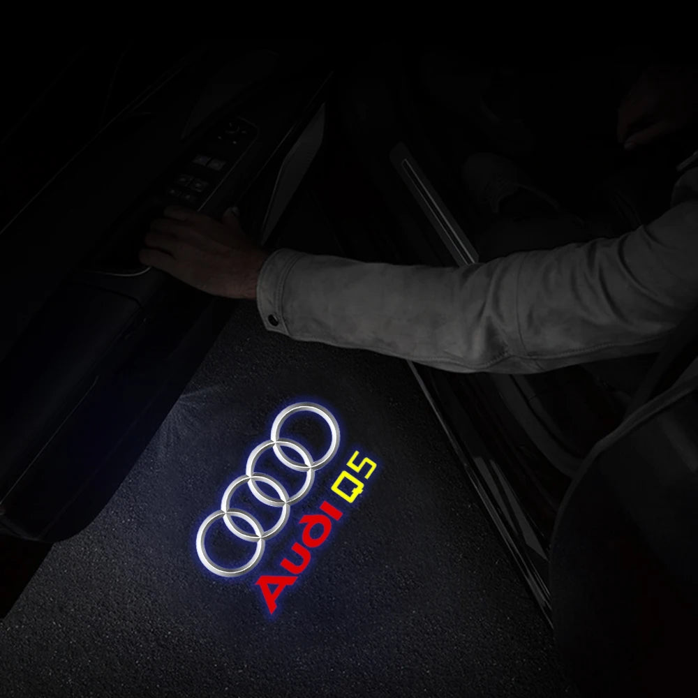 LED Car Door Logo Welcome Lights Auto Laser Projector Lamp For Audi Sline S3 S4 S5 S6 S7 RS Q7 Q5 Q3 A4 B8 8P A3 A6 C7 A5 A6L