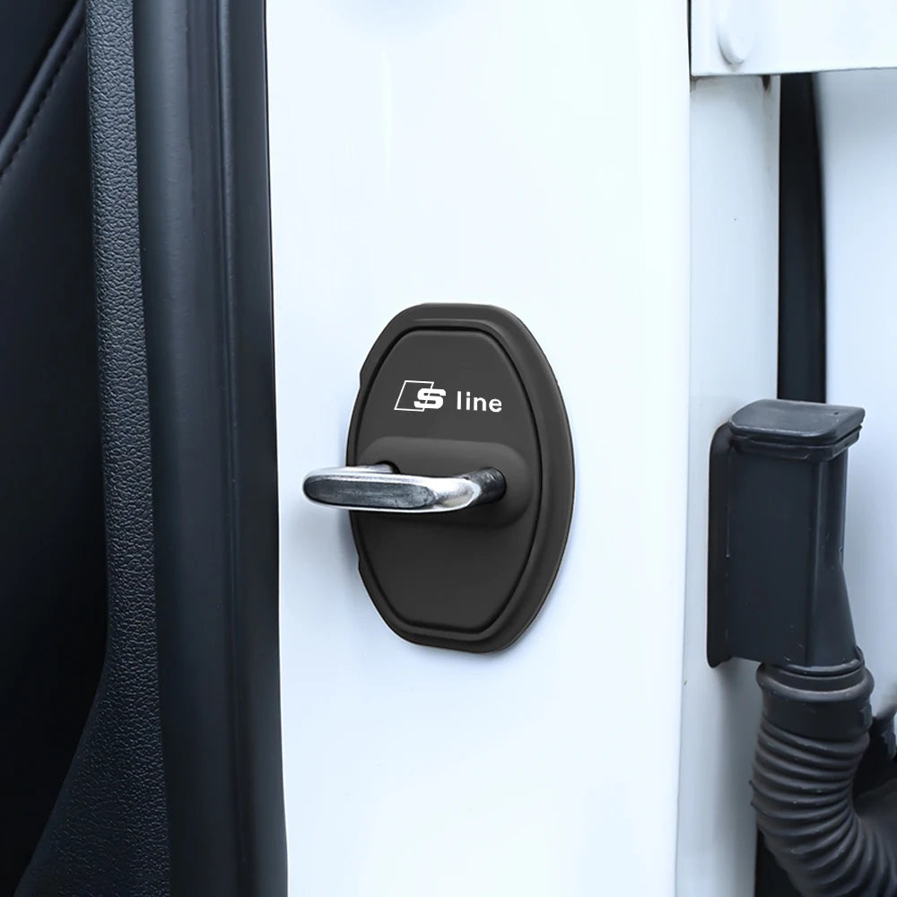 2/4Pcs Car Door Lock Anti-collision Silicone Cover for Audi Sline A1 A2 A3 A4 A4L A5 A6 A7 A8 A8L TT Q1 Q2 Q3 Q4 Q5 Q6 Q7 Q8 B2