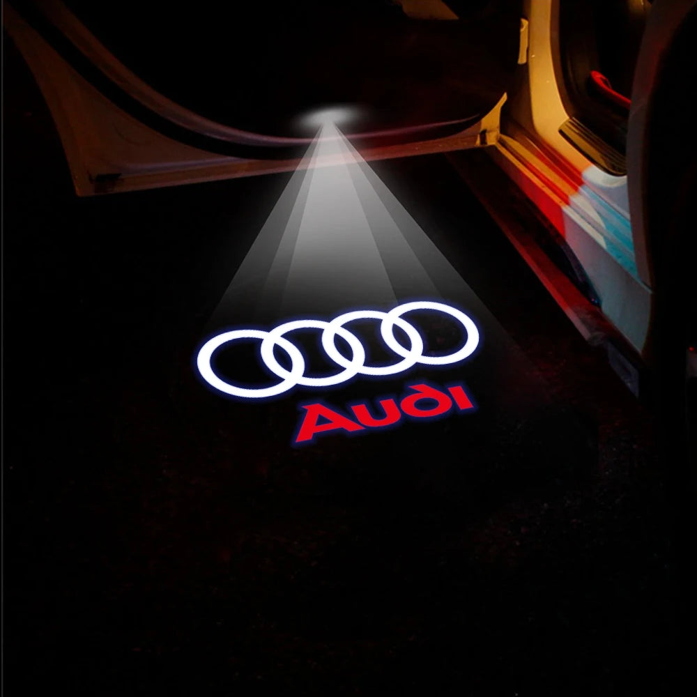 LED Car Door Logo Welcome Lights Auto Laser Projector Lamp For Audi Sline S3 S4 S5 S6 S7 RS Q7 Q5 Q3 A4 B8 8P A3 A6 C7 A5 A6L