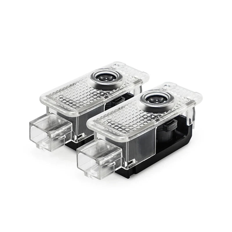 2Pcs LED Car Door Welcome Puddle Light Audi