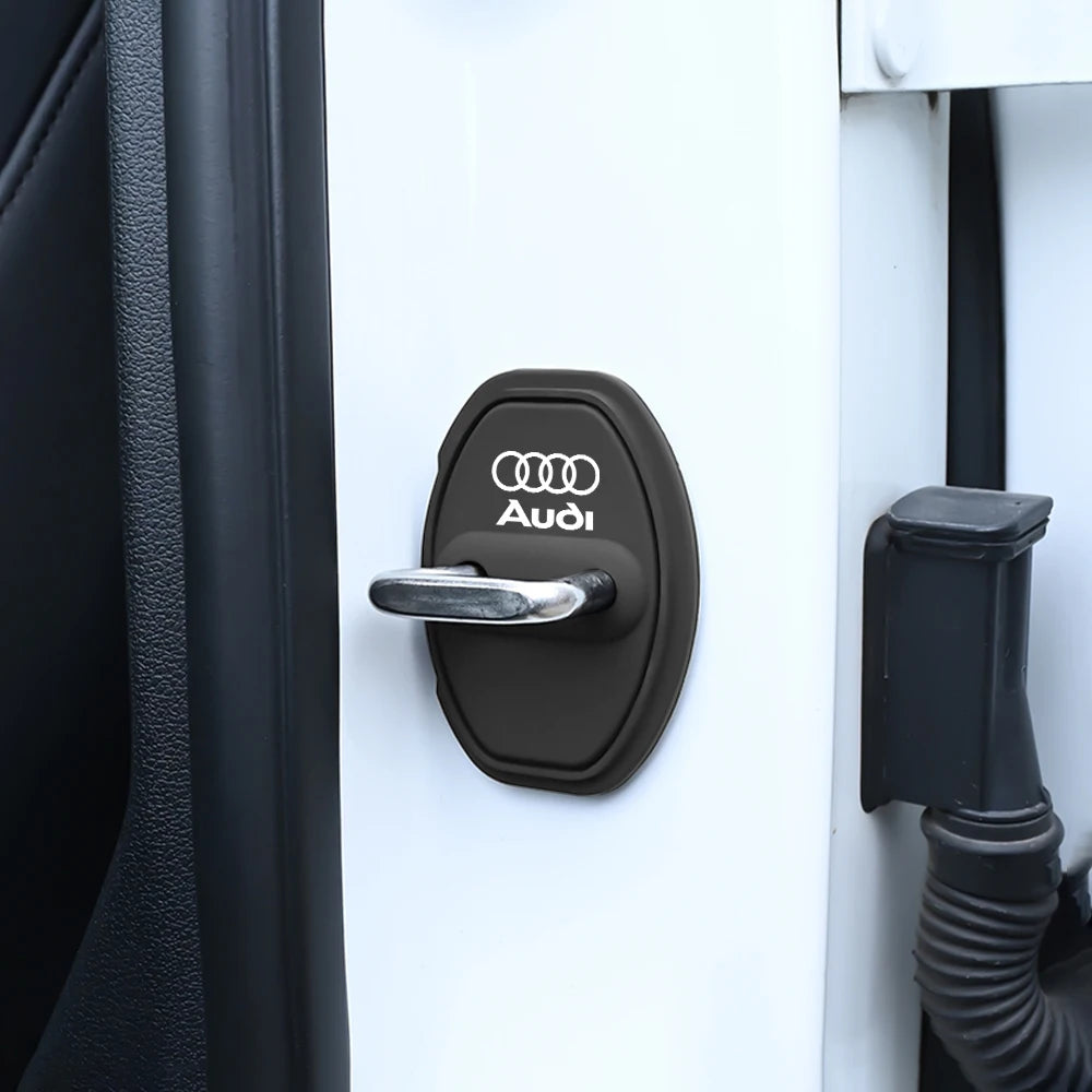 2/4Pcs Car Door Lock Anti-collision Silicone Cover for Audi Sline A1 A2 A3 A4 A4L A5 A6 A7 A8 A8L TT Q1 Q2 Q3 Q4 Q5 Q6 Q7 Q8 B2
