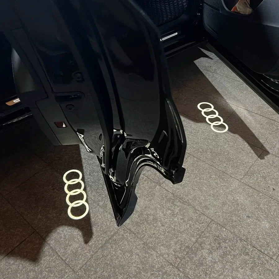 2Pcs LED Car Door Welcome Puddle Light Audi