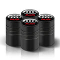4Pcs Car Wheel Tire Valve Caps Tyre Stem Cover Bolt-In Accessories For Audi Sline A6 Q7 A7 S3 A8 A3 RS A1 A5 A4 Quattro Q5 Q3 TT