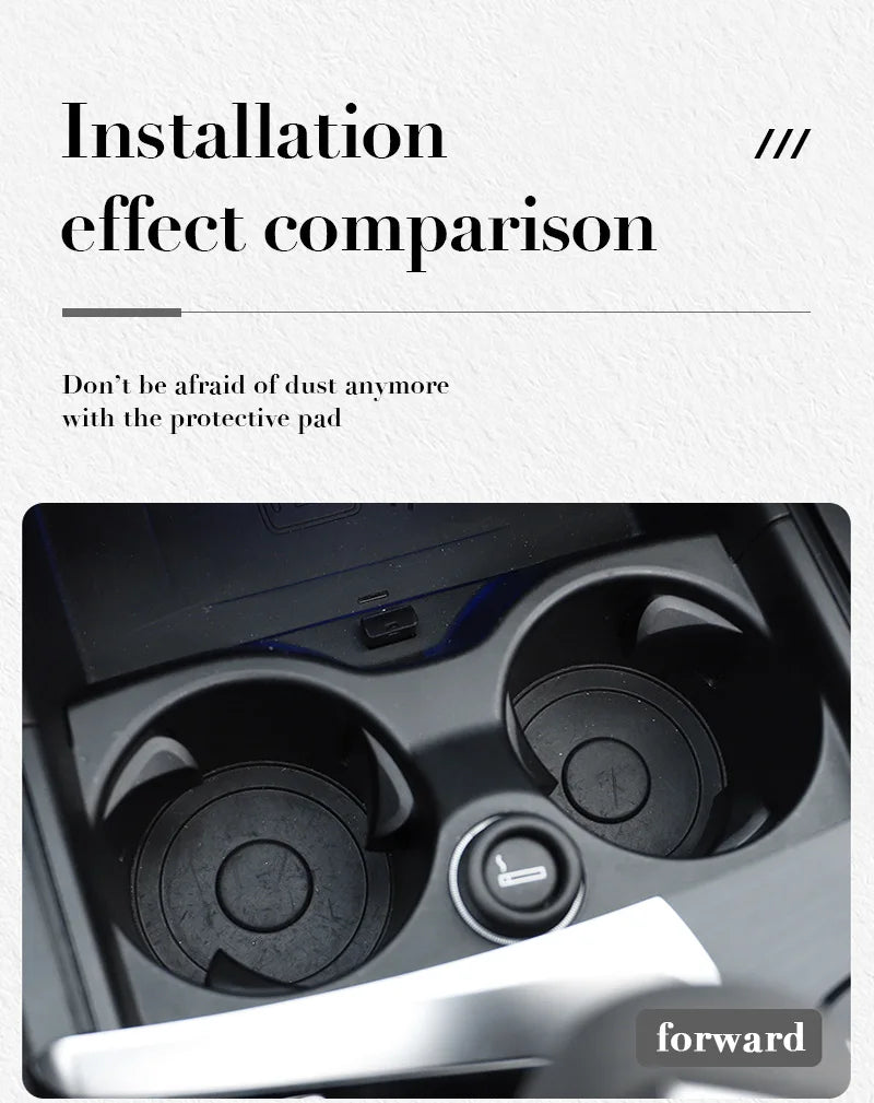 1/2Pcs PVC Car Coasters Water Cup Slots Non-Slip Mat Water Cup Pad For Audi A1 A2 A3 A4 A5 A6 A7 A8 Q1 Q2 Q3 Q4 Q5 Q6 Q7 Q8 R TT