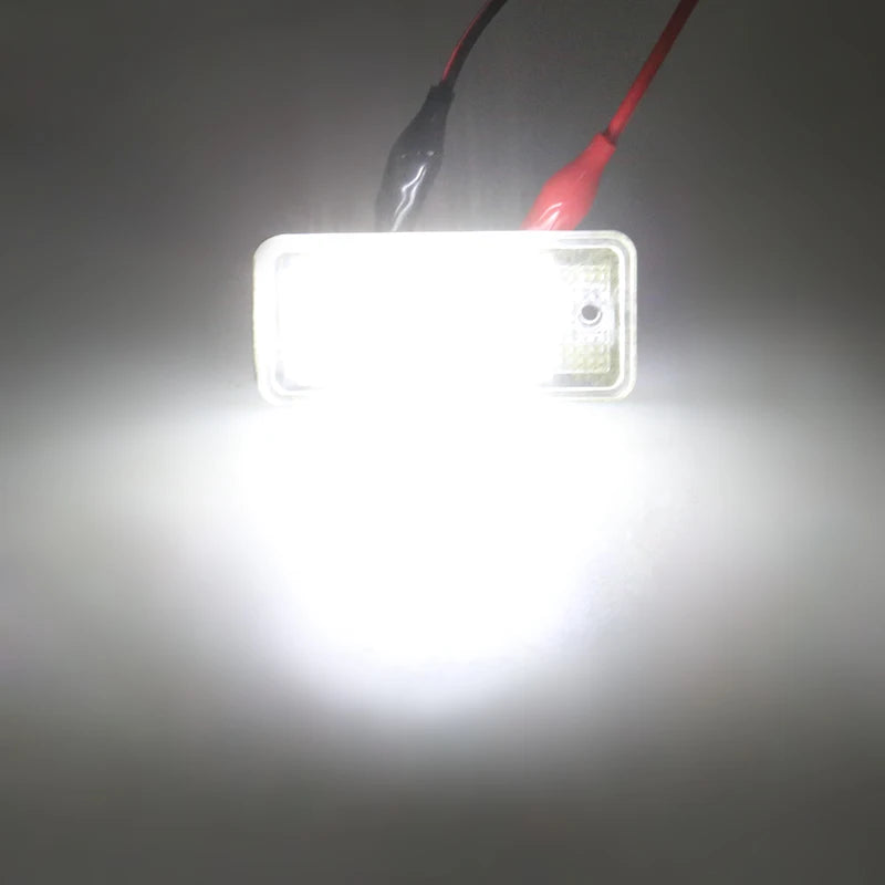 2pcs LED Number Plate Light For Audi A3 A4 S4 RS4 B6 B7 A6 RS6 S6 C6 S5 Q7 A8 S8 Avant Canbus Error Free License Plate Lamp