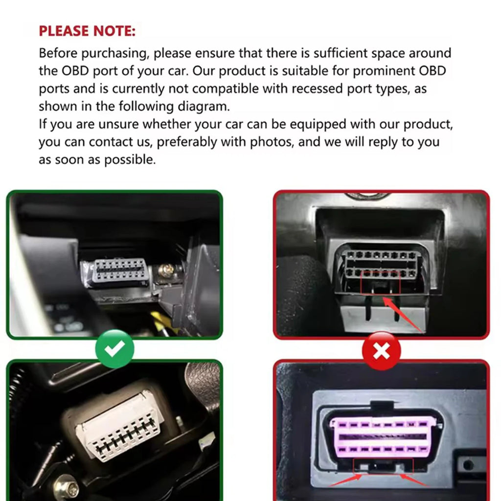 OBD2 Lock Aluminum Alloy Material OBD Port Protection Cover OBDII Socket Locking Device Vehicle